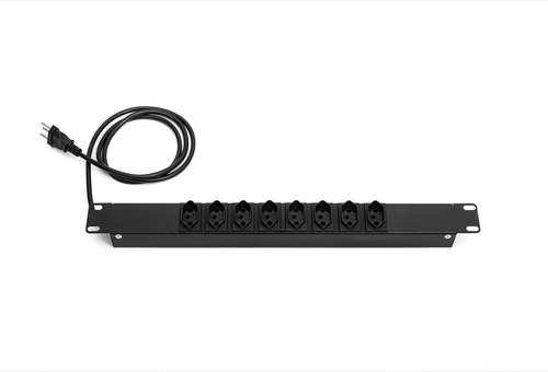 Rack Piso 24u 870 + 02 Bandejas Fixas + 01 Régua De Tomadas
