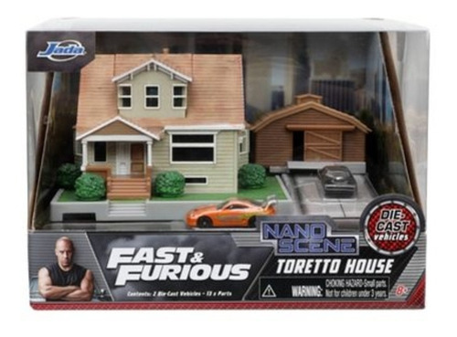 Jada 1:87 Toreto House Nano Casa Toreto F&f Supra Charger