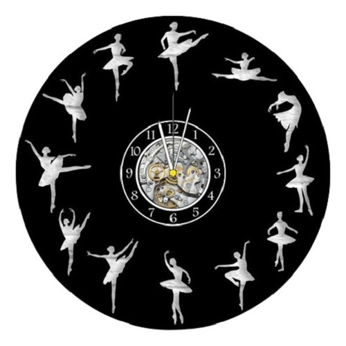 Reloj Corte Laser 0337 Ballet 12 Bailarinas