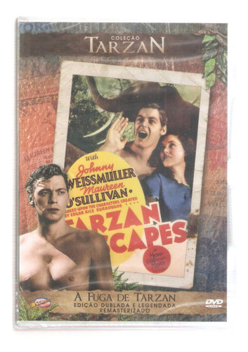 Dvd A Fuga De Tarzan, Johnny Weissmuller Maureen Sullivan