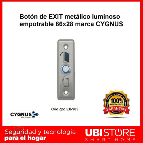 Boton Pulsador De Salida Cerraduras Electricas Cygnus Ex-905