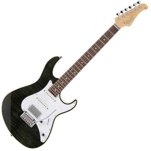 Guitarra negra translúcida Cort G280 Select - Arce canadiense
