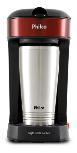 Cafeteira Single Thermo Inox Red Pcf21 Philco 110v