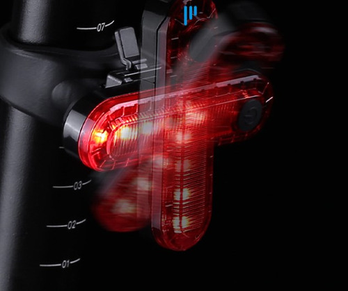 Luz Trasera Led Con Señal De Giro Para Bicicleta, Carga Usb,