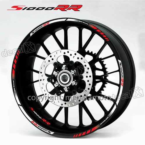 Kit Adesivos Friso Refletivo Roda Moto Bmw S1000rr Fri028