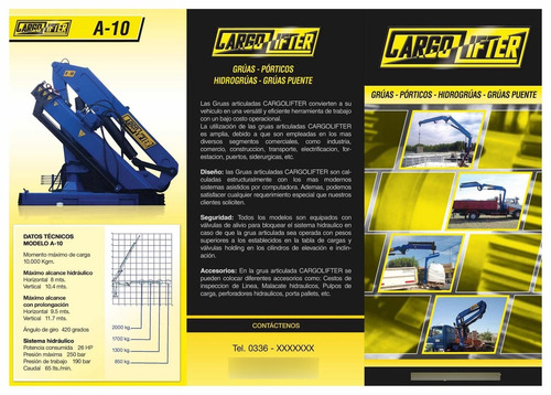 Hidrogrua Cargolifter A5 De 5tnm (nueva)