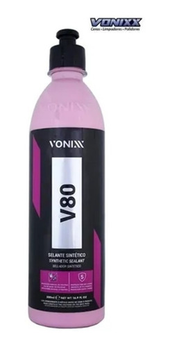 V80 Selante Sintetico 500ml Vonixx Automotivo Diamond Uv