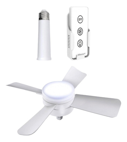 Luz De Ventilador De Soquete De 40 Cm Com Controle Remoto