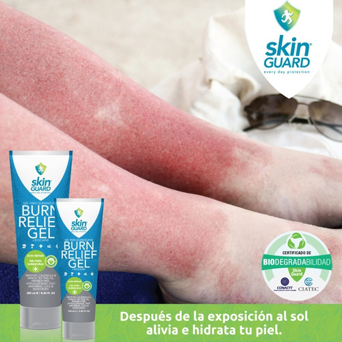 2pack Lidocaína Gel Aftersun Post Solar Piel Quemada 100 Ml