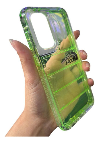 Funda Case The North Face Para Samsung 2 En 1 Fosforescente Verde Samsung A55