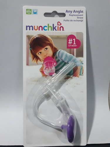 Canudo Reposição Copo Click Lock Munchkin ® Roxo Cor Violeta