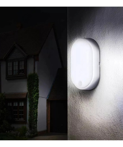 Lampara De Pared Luz Con Sensor De Movimiento 25w Pasadizo