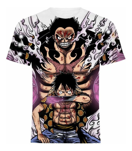 Playera Manga Corta Anime One Piece Creativo