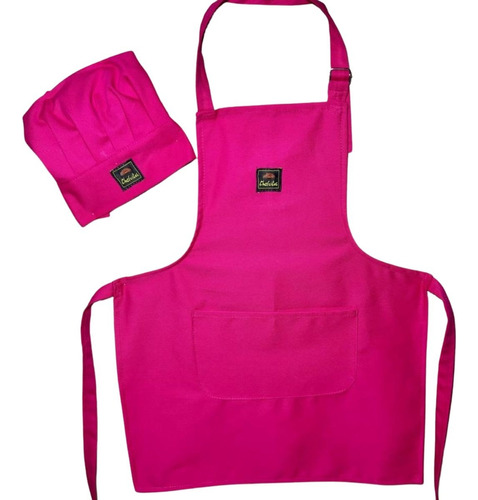 Kit Infantil Conjunto Delantal + Gorro Niños Cocina Oficio 