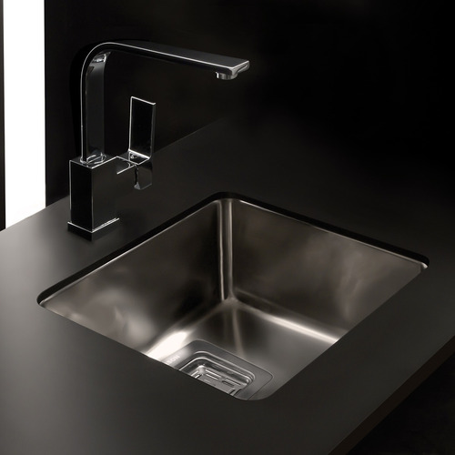 Imagen 2 de 6 de Bacha Cocina Johnson Acero Inoxidable Quadra Q37 Simple Q 37