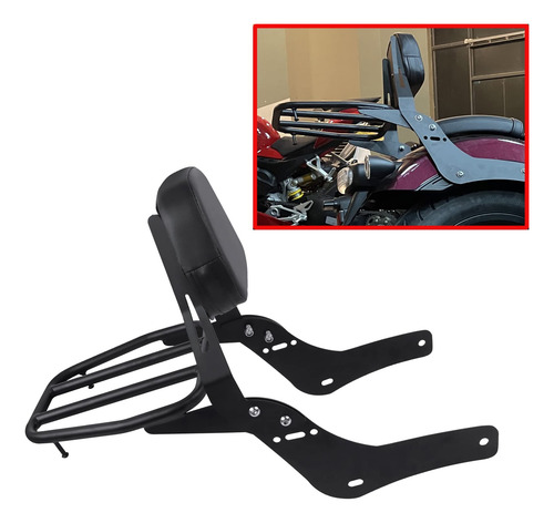 Respaldo Sissy Bar Worldmotop Honda Rebel Cmx1100 2021 2022 Negro