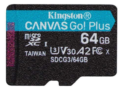 Memoria Flash Canvas Go! Plus 64 Gb Microsd Uhs-i Clase 10