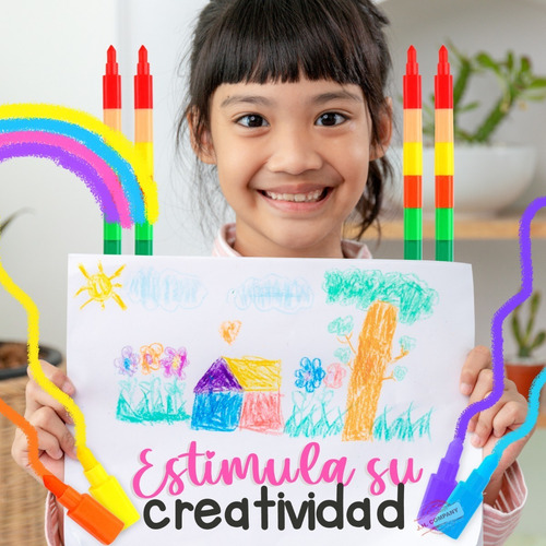 Imagen 3 de 6 de Set De 6 Crayon Puntas Intercambiables 13 Colores Mayoreo