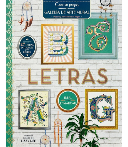 Libro Para Colorear, Adultos. Galería De Arte Mural: Letras