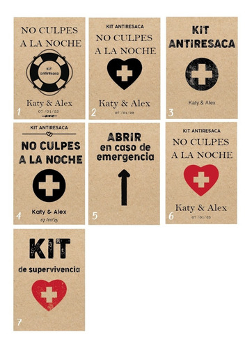Imagen 2 de 3 de Kit Antiresaca - Pack 50 Unidades - Casamiento