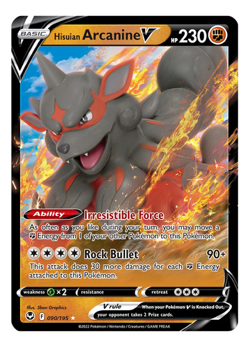 Cartas Pokemon Arcanine Ex 032/198 S&v Svi