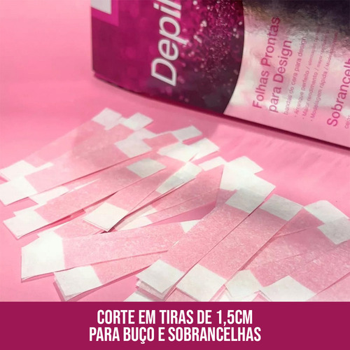 Folhas De Cera 20un Depilação Facial Sobrancelhas Depilflax