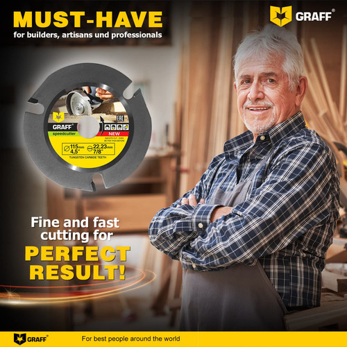 Cierra Circular Para Maderar Graff Speedcutter 4 ½ Disco Par