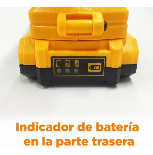 Taladro Atornillador 12v Ingco Ucdli1211 Inalámbrico 3/8 Led Color Amarillo