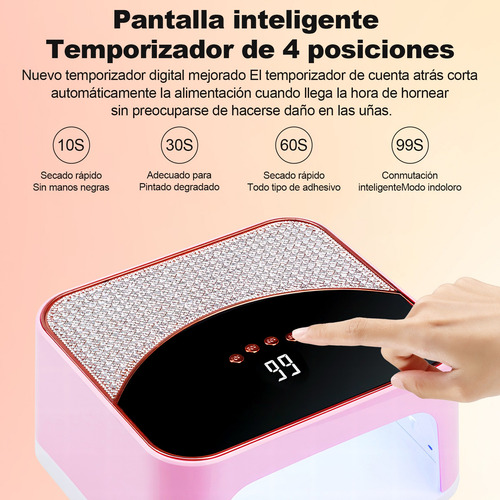 268w Profesional Uv Uñas Lámpara Secador Set