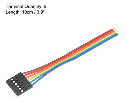 Pack De 10 Cables Jumper 6-pin Para Arduino - Conectividad F