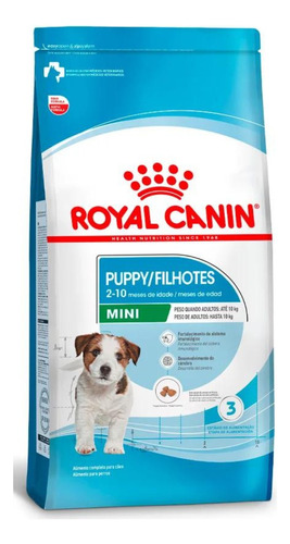 Royal Canin Ração Cães Mini Puppy Alimento Filhote Mix 2,5kg