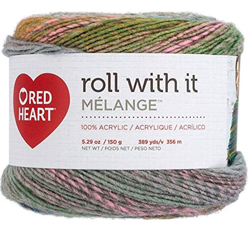 Red Heart Roll With It Melange Green Room