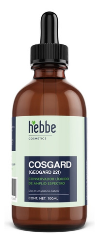 Cosgard Geogard 221 Conservador Natural Cosméticos Bio 100ml Tipo de piel Sensible