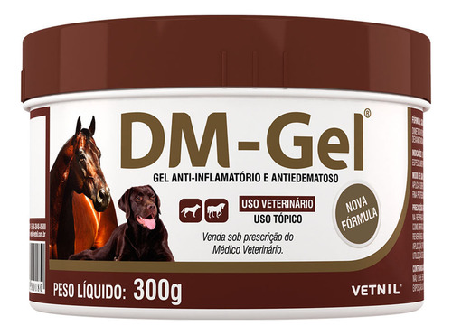 Dm Gel AnaLGésico Antiedematoso Tópico Animais Vetnil 300g