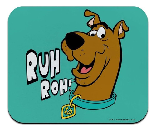 Scooby-doo Ruh Roh Low Profile Thin Mouse Pad Mousepad