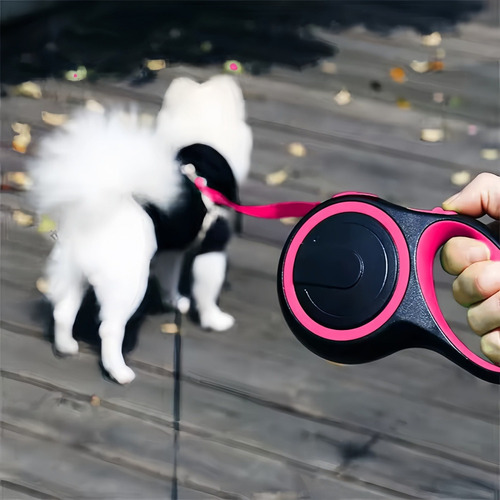 Coleira De Cachorro Retrátil Automática 3m Para Caminhar