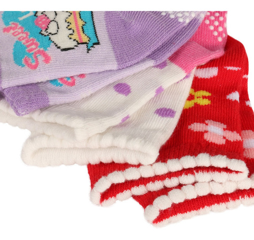 Imagen 6 de 7 de Calcetines De Algodón Antideslizantes Para Bebés, 12 Pares