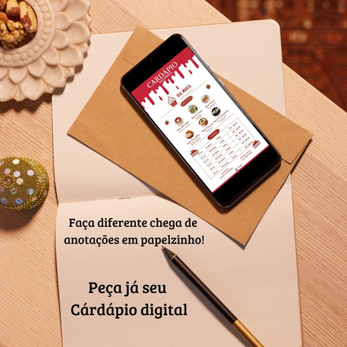 Cardápio Digital Interativo Para Confeiteira