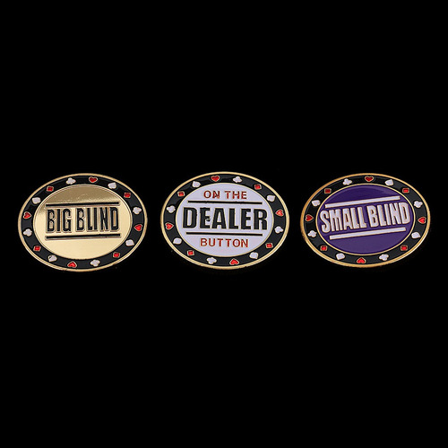 // 1 Dealer 1 Small Blind 1 Big Blind Poker Conjunto De