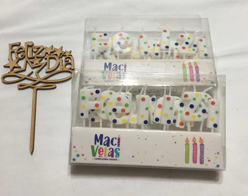 Velas Para Pastel Feliz Cumpleaños 2 Juegos Y Obsequio