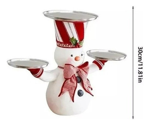 . Figura Muy Elaborada Con Forma De Muñeco De Nieve