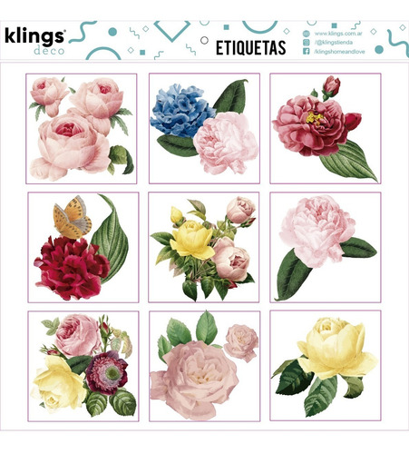 Etiquetas Para Frascos Botellas Frases Transparente Flores