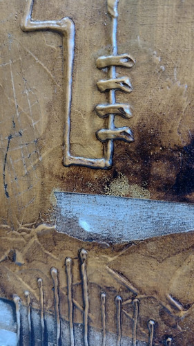 Imagen 6 de 10 de Obra De Arte Cuadro Original Tecnica Mixta Relieve