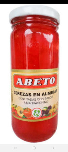 Abeto Cerezas En Almibar Sabor Marrasquino 120 G Pack 6 Un.