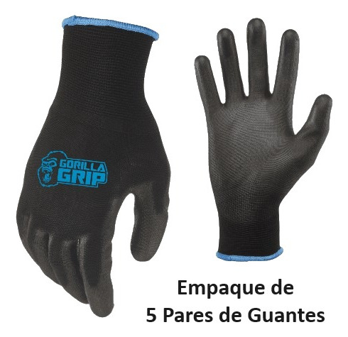 Guantes De Agarre Pack De 5 Transpirables Multipropósito 