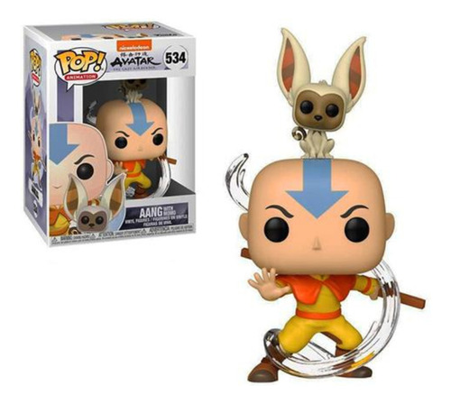 Funko Pop Avatar The Last Airbender Aang With Momo 534