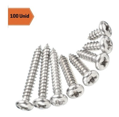 Tornillo Autorroscante 12x2 1/2 Pulgadas C/pan Pack 100 Unid