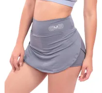 Comprar Short Falda Deportivo Color Plomo | Falda Pantalón Para Gym