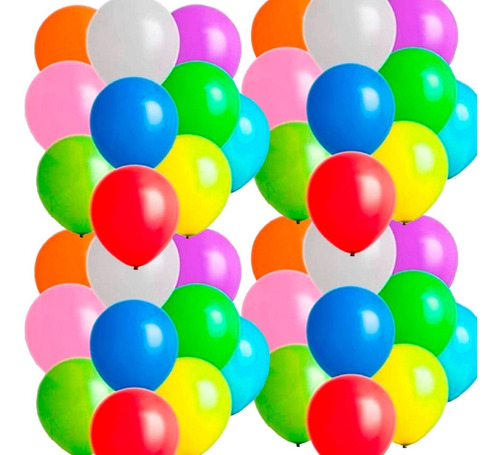 Globos Lisos Surtidos 12 Pulgadas X 25 U - Lollipop