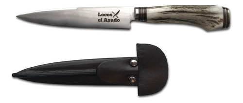 Cuchillo Asado Parrillero Cabo Ciervo 14cm Locos X El Asado